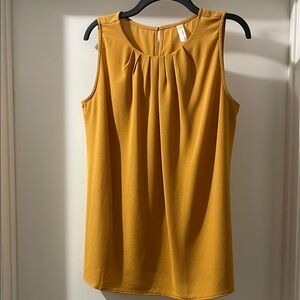 Mustard Sleeveless Top